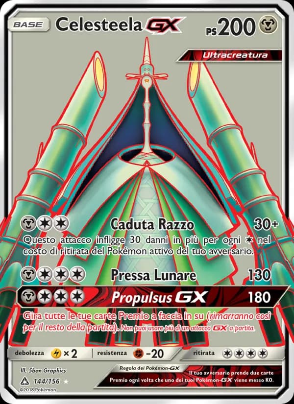 Celesteela GX card in Italian
