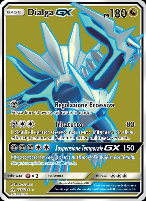 Dialga GX card in Italian