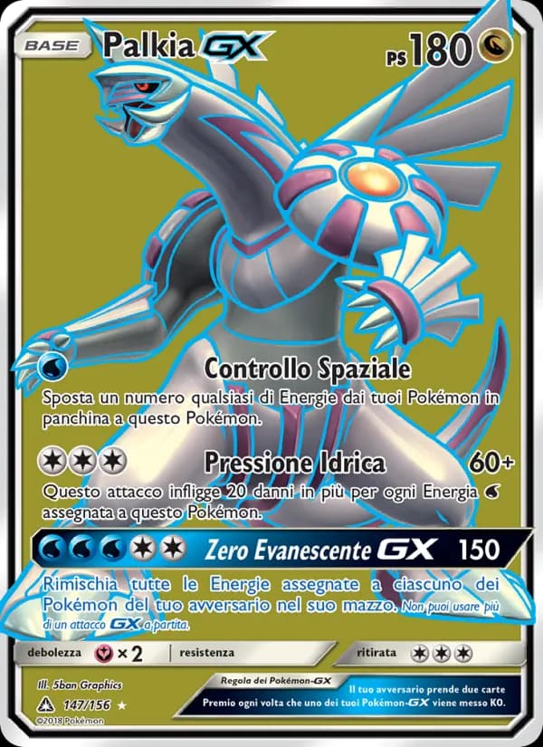 Palkia GX card in Italian