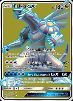 Palkia GX card in Italian