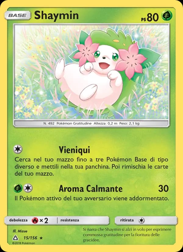Shaymin card in Italian