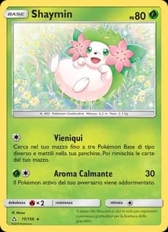 Shaymin card in Italian