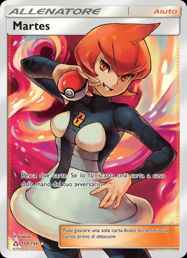 Martes card in Italian