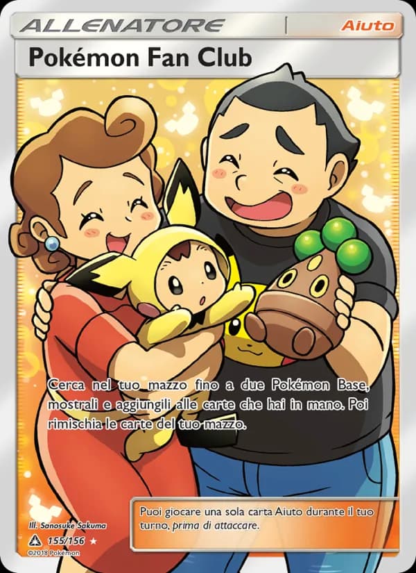 Pokémon Fan Club card in Italian