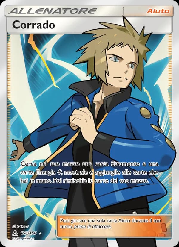 Corrado card in Italian