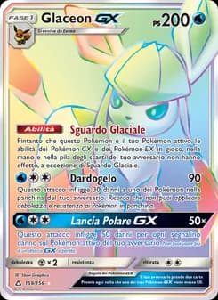 Glaceon GX card in Italian