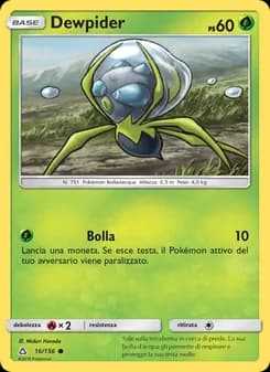 Dewpider card in Italian