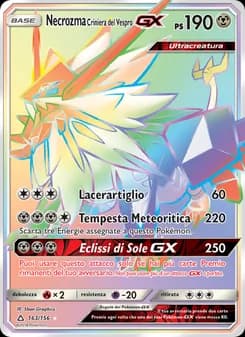 Necrozma Criniera del Vespro GX card in Italian