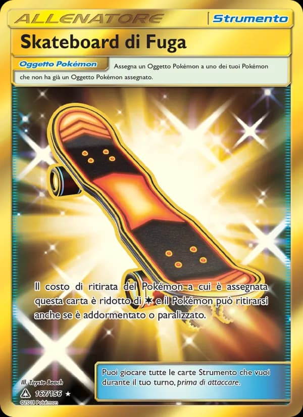 Skateboard di Fuga card in Italian