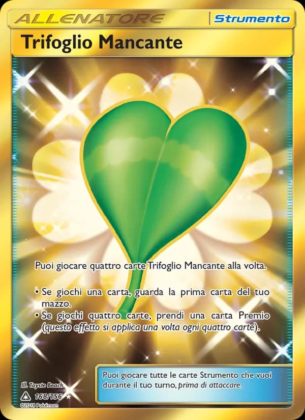 Trifoglio Mancante card in Italian