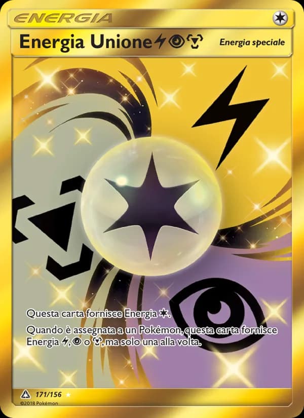 Energia Unione LightningPsychicMetal card in Italian
