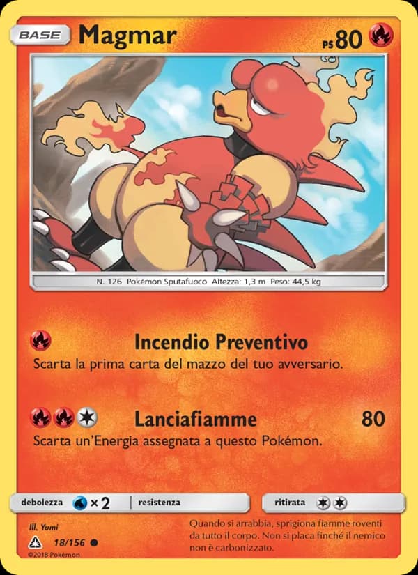Magmar card in Italian