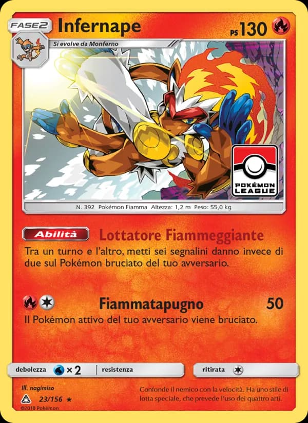 Infernape card in Italian