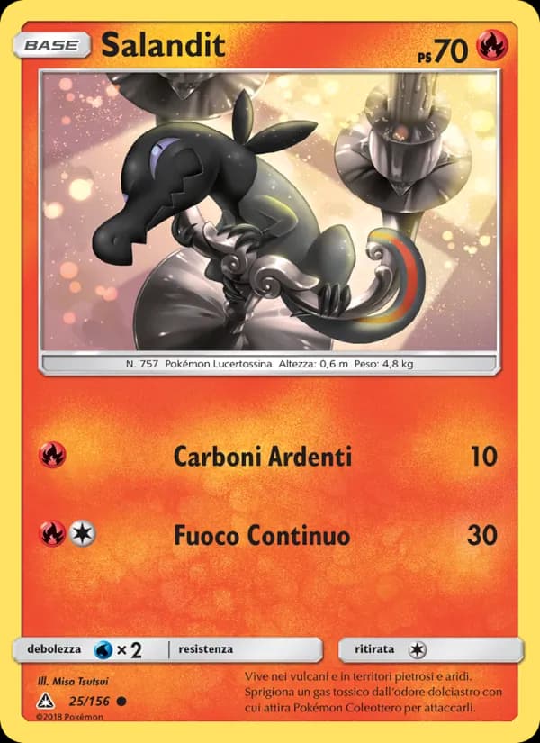 Salandit card in Italian