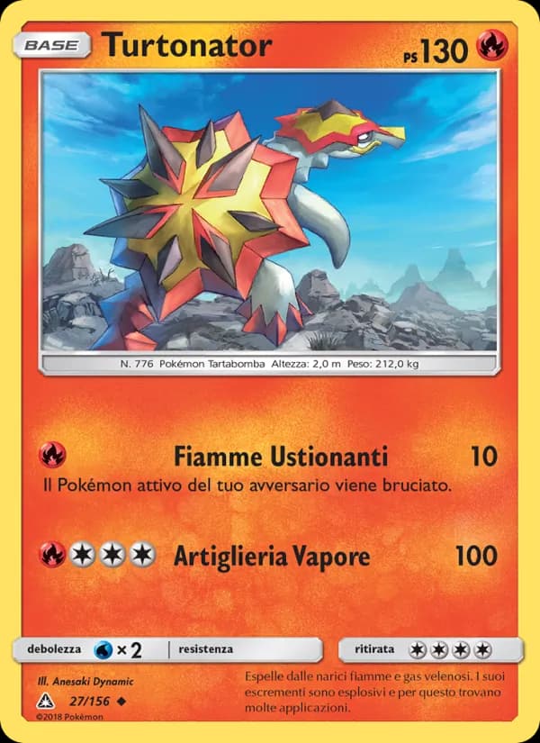 Turtonator card in Italian