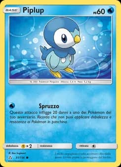 Piplup card in Italian