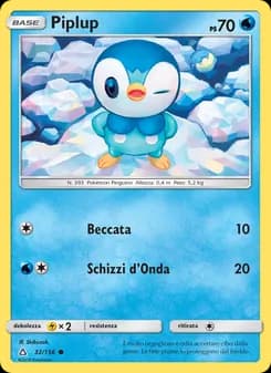 Piplup card in Italian