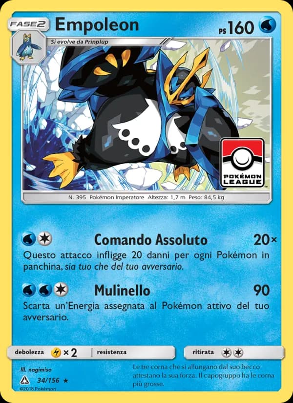Empoleon card in Italian