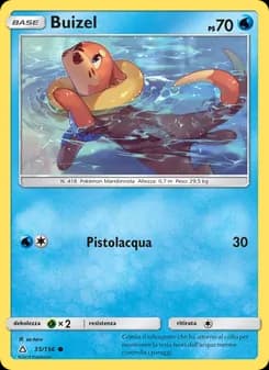 Buizel card in Italian