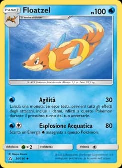 Floatzel card in Italian