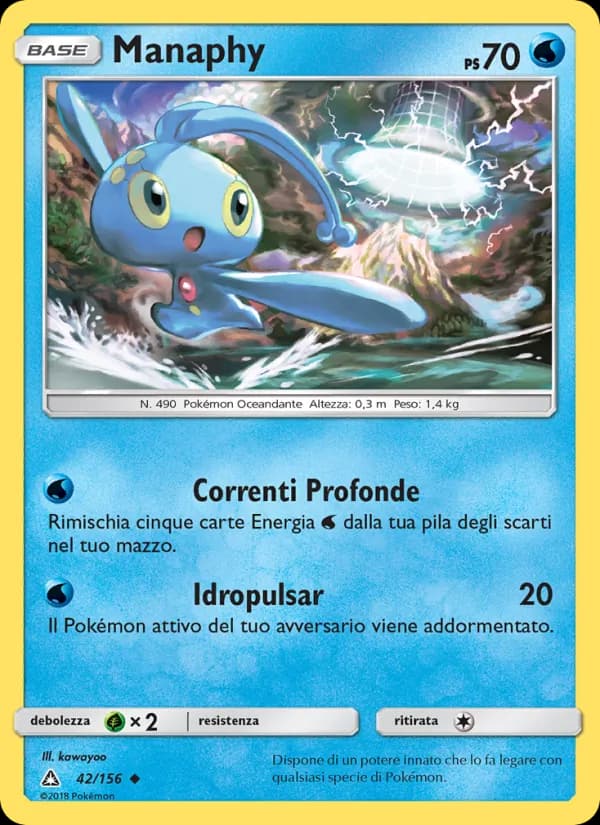 Manaphy card in Italian