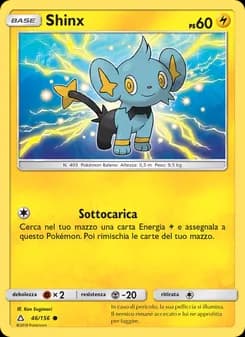 Shinx card in Italian