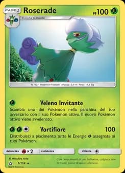 Roserade card in Italian