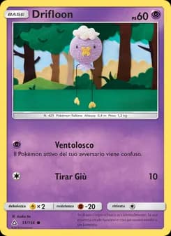 Drifloon card in Italian