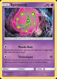 Spiritomb card in Italian