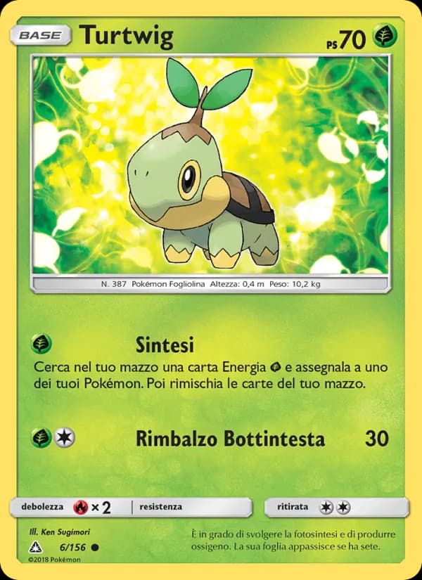 Turtwig card in Italian
