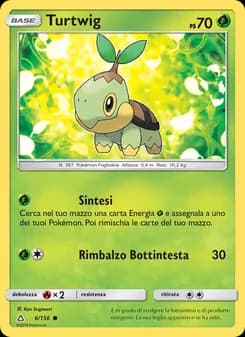 Turtwig card in Italian