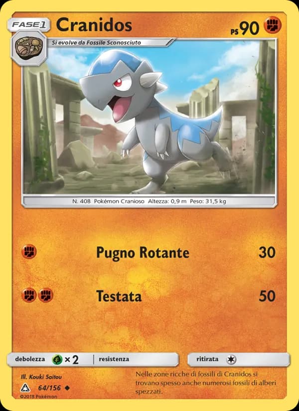 Cranidos card in Italian