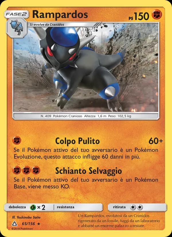 Rampardos card in Italian