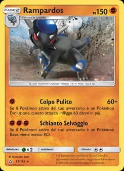 Rampardos card in Italian