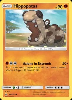Hippopotas card in Italian