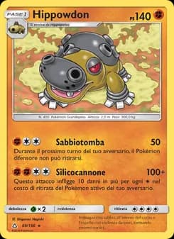 Hippowdon card in Italian