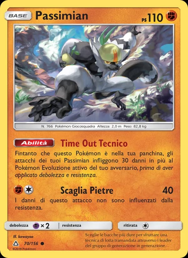 Passimian card in Italian