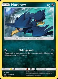 Murkrow card in Italian