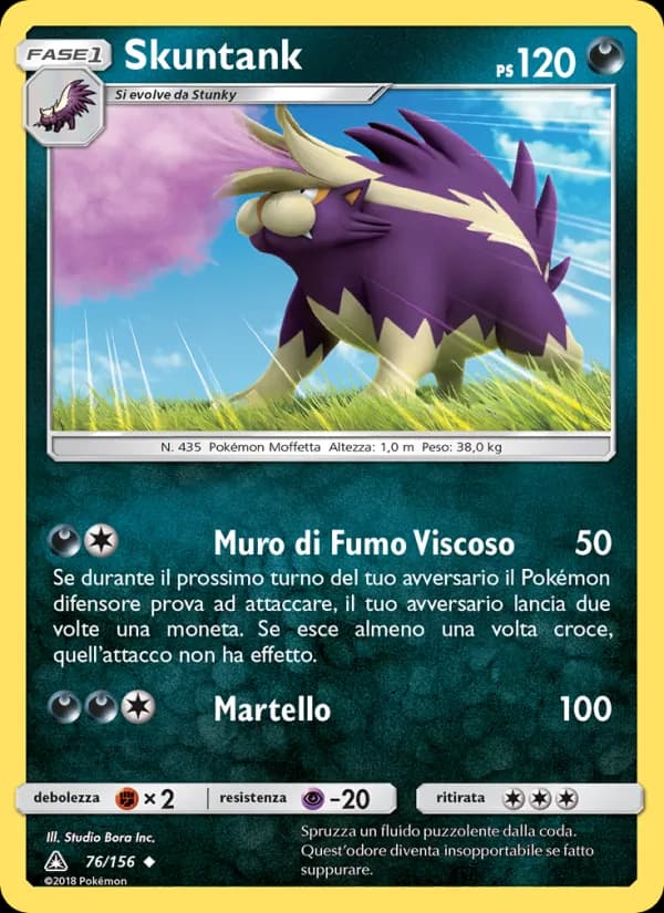 Skuntank card in Italian