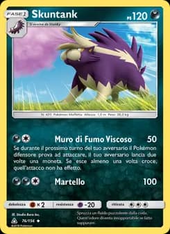 Skuntank card in Italian