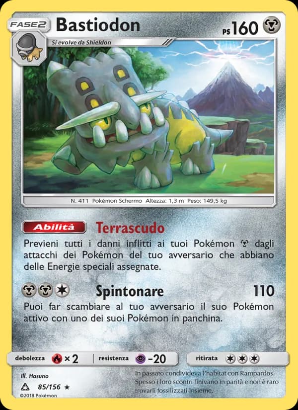 Bastiodon card in Italian