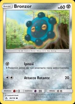 Bronzor card in Italian