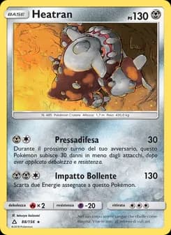 Heatran card in Italian