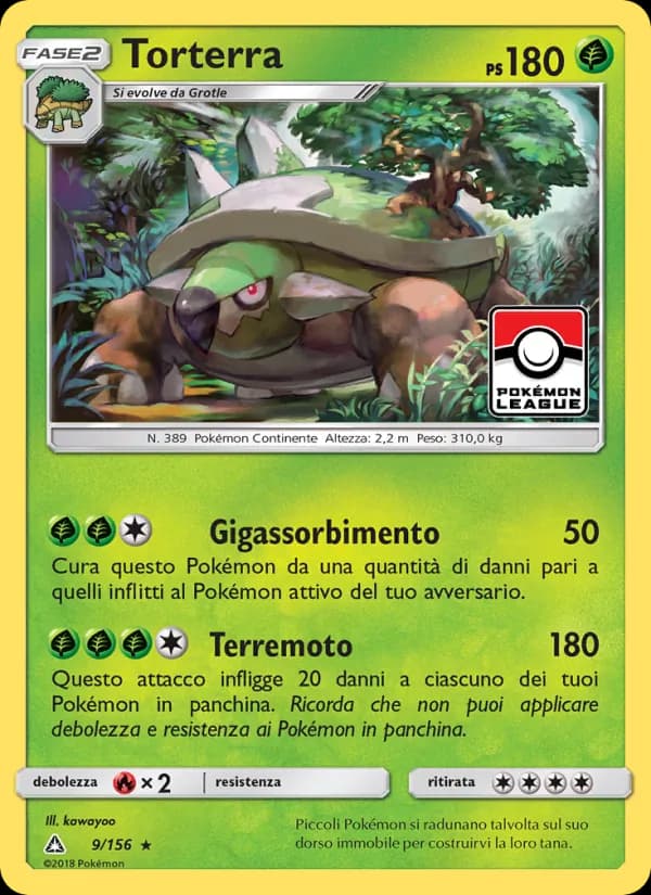 Torterra card in Italian