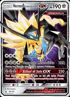 Necrozma Criniera del Vespro GX card in Italian