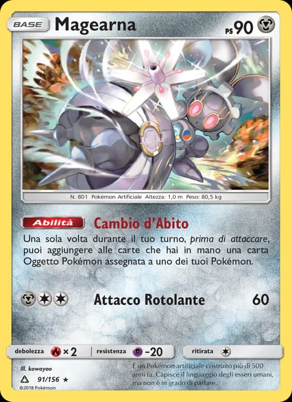 Magearna card in Italian