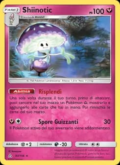 Shiinotic card in Italian