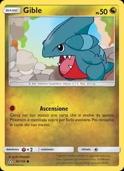 Gible card in Italian