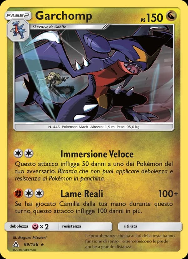 Garchomp card in Italian