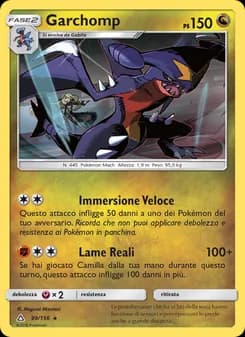 Garchomp card in Italian